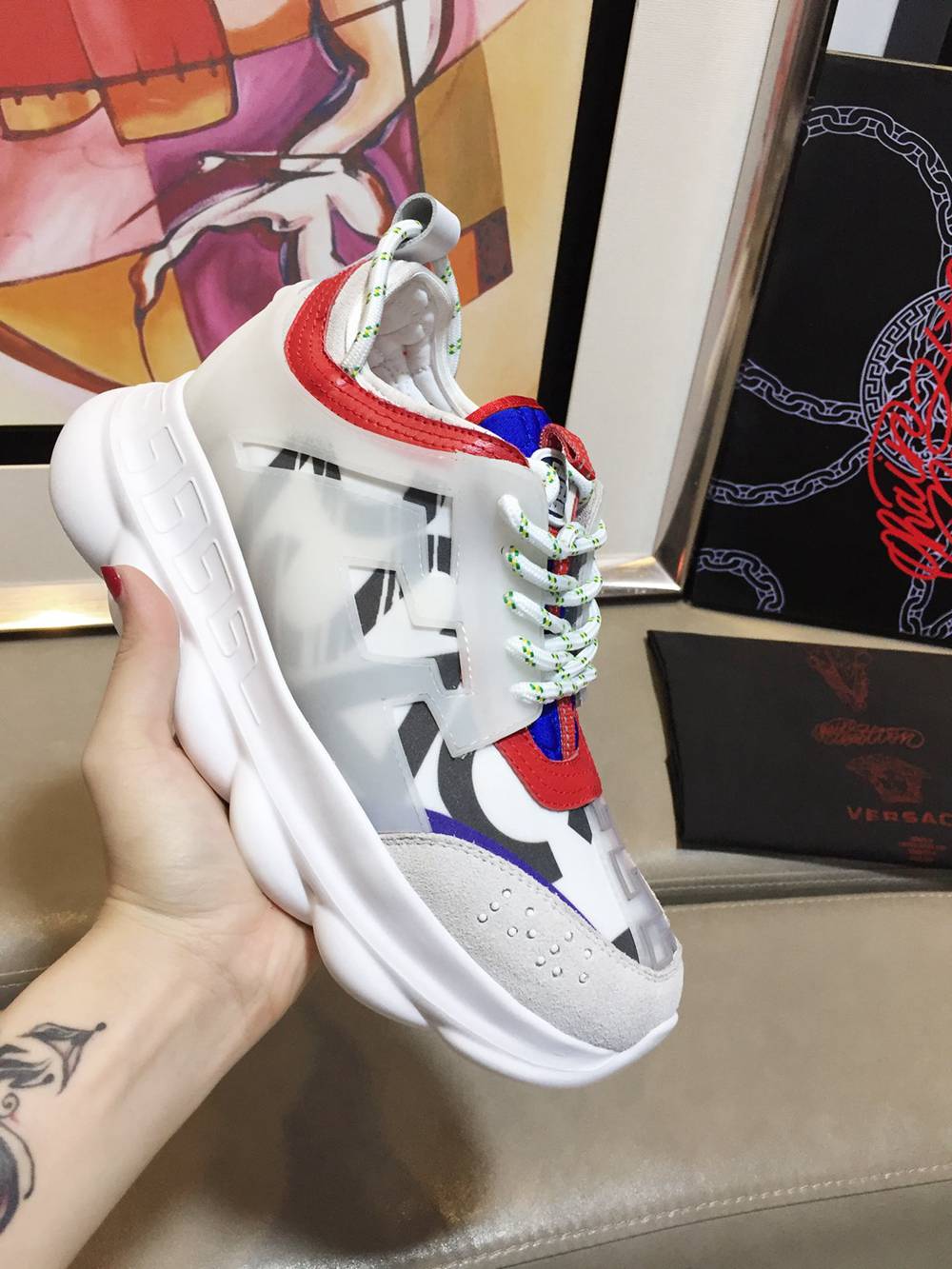 V*ERSACE SNEAKERS WHITE